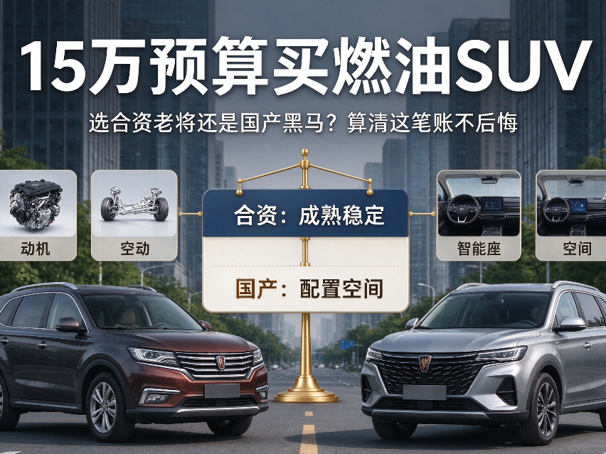 15万预算买燃油SUV，选合资老将还是国产黑马？算清这笔账不后悔