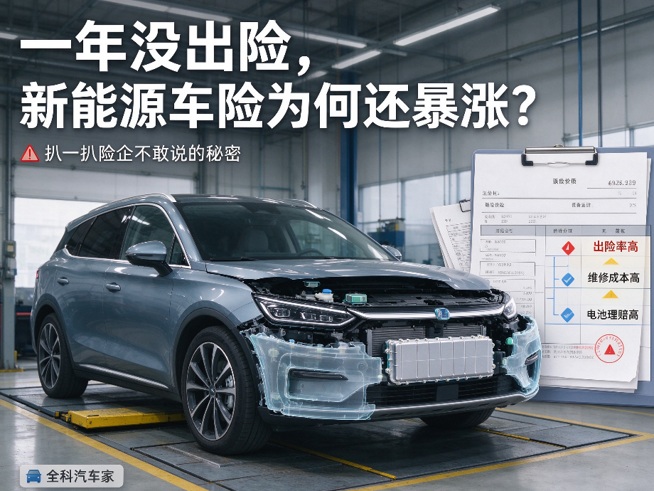 一年没出险,新能源车险为何还暴涨?扒一扒险企不敢说的秘密