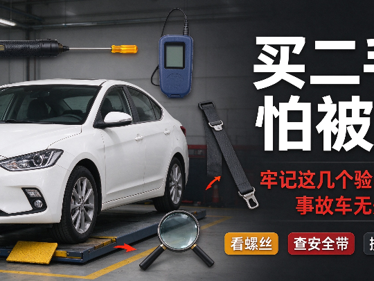 买二手车怕被坑?牢记这几个验车核心诀窍,事故车无处遁形